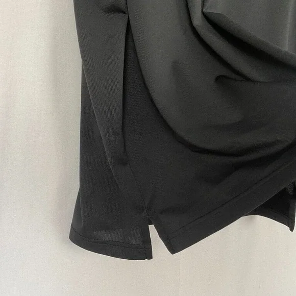 Travis Mathew Polo Shirt Mens Large Winged Solid Black Logo Pocket Short Sleeve - Picture 3 of 14